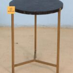 Leelawati Arts : Black Bar Stool Hone With Iron Finish Legs