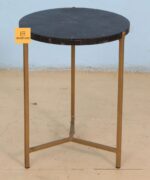 Leelawati Arts : Black Bar Stool Hone With Iron Finish Legs