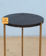 Leelawati Arts : Black Bar Stool Hone With Iron Finish Legs - Image 2