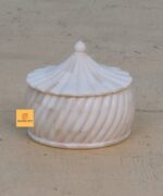 Leelawati Arts : Bone Inlay White Color Craving Design Unique Storage Box