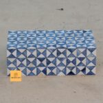 Leelawati Arts : Home Decorative Blue Color Abstract Design Jewelry Box