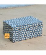 Leelawati Arts : Blue and White Color Jewelry And Gift Decorative Box - Image 2