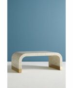 Leelawati Arts : Wood Bone Inlay Coffee Table in Grey/Blue/Black Bone Inlay Coffee Table