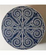 Leelawati Arts : Wood Bone Inlay Coffee Table in Blue Bone Inlay Coffee Table - Image 2