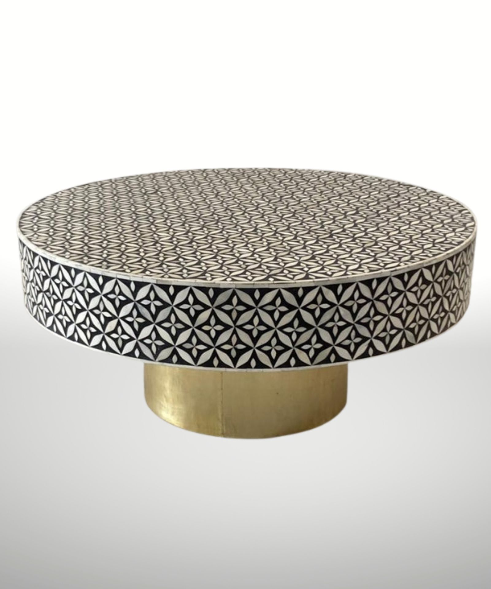 Untitled-design-2021-12-31T115527.482.jpg Leelawati Arts : Bone Inlay Flower Design Center Table And Coffee Table - Image 1