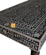 Leelawati Arts : Bone Inlay Flower Design Coffee Table - Image 3