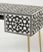 Leelawati Arts : Wooden Bone Inlay Desk Console Writing Desk - Image 3