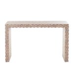 Leelawati Arts : Wooden Bone Inlay Desk Console Table