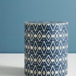 Leelawati Arts : Wooden Bone Inlay Blue Coffee Table