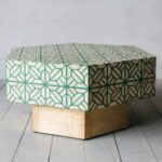 Leelawati Arts : Wooden Bone Inlay Luxury Octagonal Coffee Table