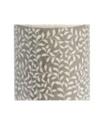 Leelawati Arts : Wooden Bone Inlay Luxury Grey Round Side Table / Coffee Table - Image 3