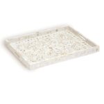 Leelawati Arts : Home Decorative Mother Of Pearl White Tray / Home Decor Styled Design Serving Tray