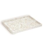 Leelawati Arts : Home Decorative Mother Of Pearl White Tray / Home Decor Styled Design Serving Tray