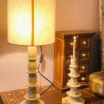 Leelawati Arts : Home Decorative Bone Inlay Carving Design Candle Stand