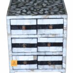 Leelawati Arts : Antique Wooden Mother Of Pearl Jewelry 6 Drawer Box