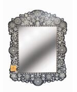 Leelawati Arts : Wall Decor Wooden Bone Inlay Mehrab Design Mirror Frame