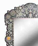 Leelawati Arts : Wall Decor Wooden Bone Inlay Mehrab Design Mirror Frame - Image 2