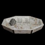 Mother Of Pearl Flower Design Serving Tray