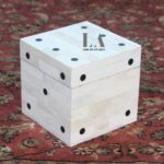 Leelawati Arts : Home Decorative White Color Carving Design Bone inlay Gift Box Storage Box