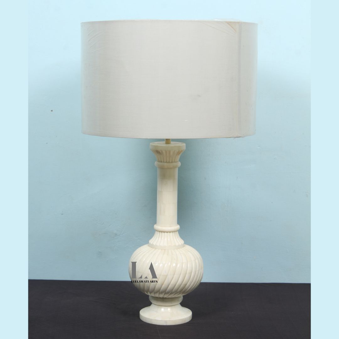 2 Leelawati Arts : Home Décor Bone Carving Design Lamp Base / Night Lamp - Image 1