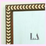 Leelawati Arts : Home Décor Wood Bone Inlay Arrow Design Mirror Frame - Image 3