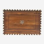 Leelawati Arts : Home Decorative Wood Bone Inlay Antique Design Handmade Serving Tray - Image 2