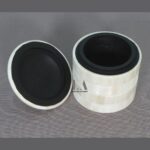 Leelawati Arts : Home Decorative Bone Carving Design Round Shape Storage Box - Image 4