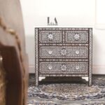 Leelawati Art : Luxury Moroccan Design Mother of Pearl Chest Drawer
