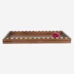 Leelawati Arts : Home Decorative Wood Bone Inlay Antique Design Handmade Serving Tray - Image 4