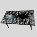 Bone Inlay Dining Table Home Décor Wood Bone Inlay Hall Table - Image 4