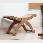 Leelawati Arts : Home Decorative Wood Bone Inlay Rowing Chair - Image 2