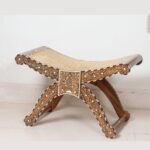 Leelawati Arts : Home Decorative Wood Bone Inlay Rowing Chair - Image 3