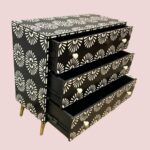 Home Decorative Wood Bone Inlay Chest Of Drawer living room Dresser Enter way sideboard Buffet - Image 2