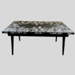Bone Inlay Dining Table Home Décor Wood Bone Inlay Hall Table