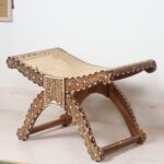 Leelawati Arts : Home Decorative Wood Bone Inlay Rowing Chair - Image 4