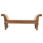 Leelawati Arts : Home Decorative Wood Bone Inlay Chair | Canning Chair | Sitting Chair | Luxury Chair | Carving Chair - Image 5