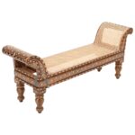 Leelawati Arts : Home Decorative Wood Bone Inlay Chair | Canning Chair | Sitting Chair | Luxury Chair | Carving Chair - Image 2