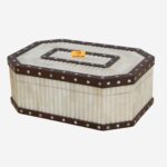 Leelawati Arts : Home Décor Wood Bone Inlay Carving Design Box Jewelry Box | Antique Decorative Box | Unique Box - Image 2