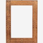 Wood Bone Inlay Home Decorative Mirror Frame