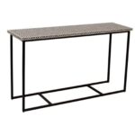 Leelawati Arts : Home Decorative Black Wood Bone Inlay Console Table Is Perfect For Hallway , Entryway Or Living Room / Home Decor Bone Inlay Console Table