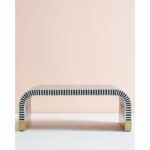 Leelawati Arts : Wood Bone Inlay Coffee Table in Blue, Bone Inlay Coffee Table