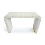 Leelawati Arts : Home Decorative White Desk Console Table / Home Decor White Colour Bone Inlay Furniture