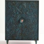 Leelawati Arts : Home Living Room Hand Carved Gulliver Armoire Cream And White Decorative Wooden Cabinet Modern Wooden Cabinet (Copy)