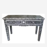 Floral Design 2 Drawers Bone Inlay Console Table