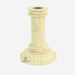 Home Decoration Wood Bone S Carving Design Candle Holder Stand