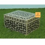 Leelawati Arts : Home Décor Bone Inlay Hand Pended Box Resin Crackers Design Box