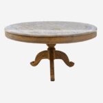 Wooden Bone Inlay Brown Coffee Table