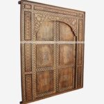 Bone Inlay Brown Door