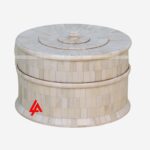 Wooden Bone White Decorative Box