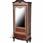 Royal Look Wooden Bone Inlay Almirah